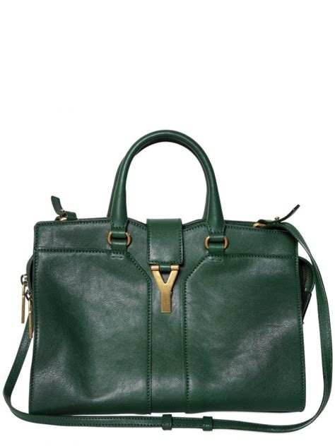 ysl cabas bag green